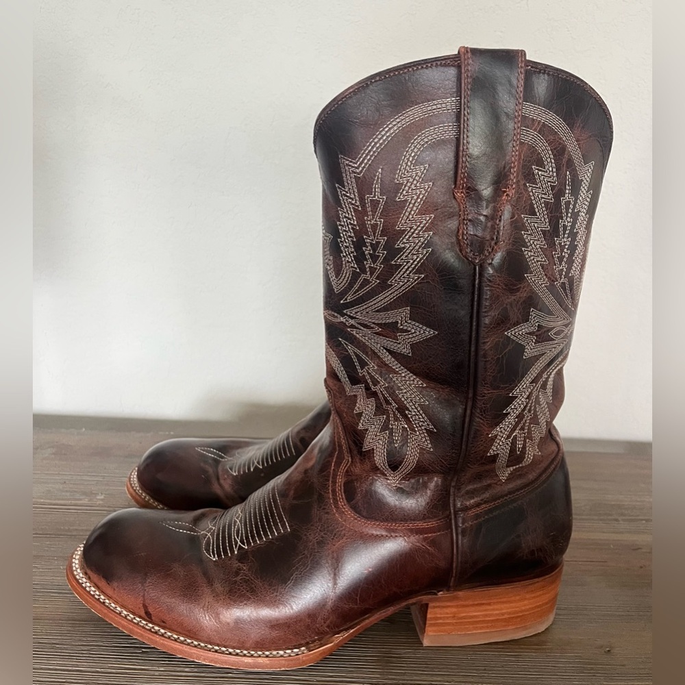 FREEBIRD  Embroidered Western Cowboy Boots Bison Size 14